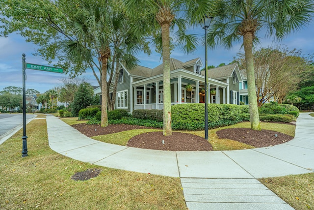 exterior space featuring a yard