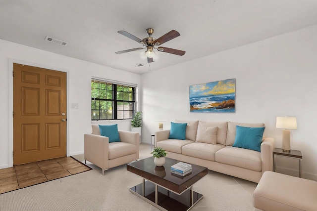 7914 Dutch Ct, North Charleston, SC 29420 - living room with a ceiling fan and baseboards