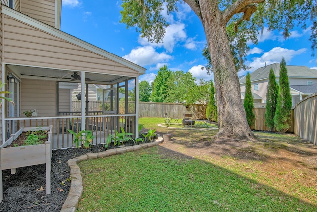 9682 Pebble Creek Blvd, Summerville, SC 29485 - view of yard with a sunroom