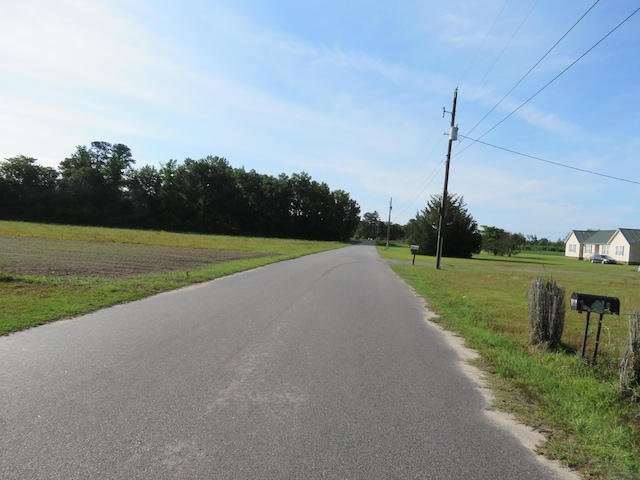 view of asphalt road