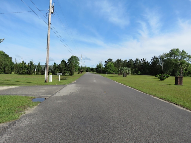 view of asphalt road