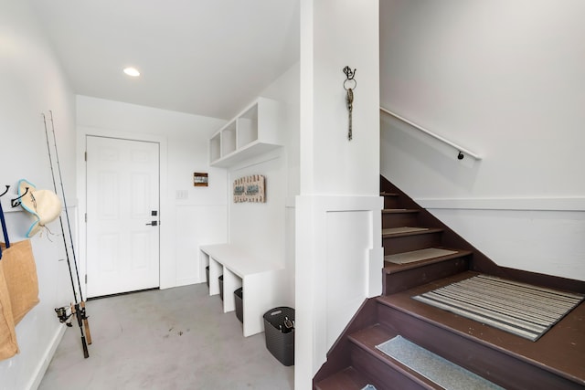 566 Wading Pl, Daniel Island, SC 29492 - mudroom with concrete floors and recessed lighting