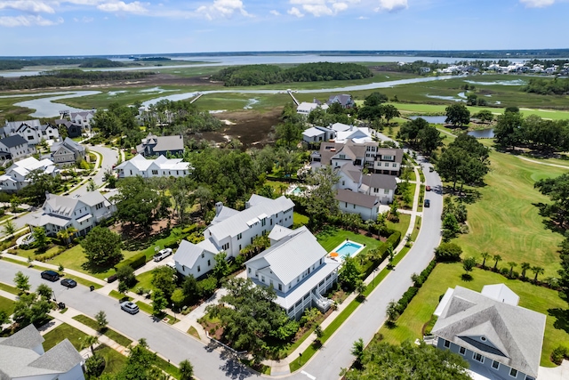 566 Wading Pl, Daniel Island, SC 29492 - aerial view of residential area featuring a nearby body of water and a local golf course