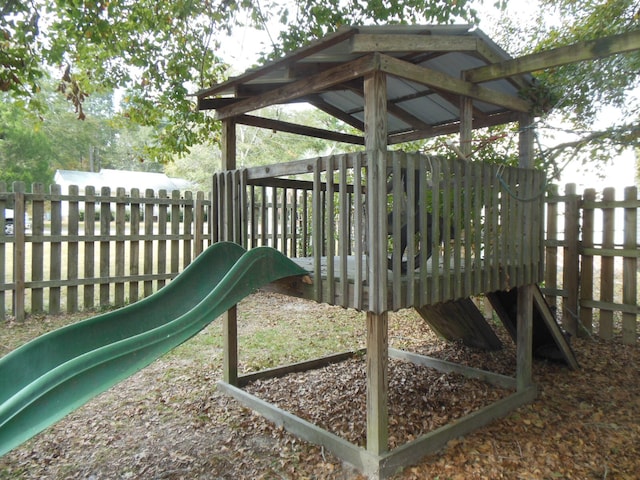 view of jungle gym