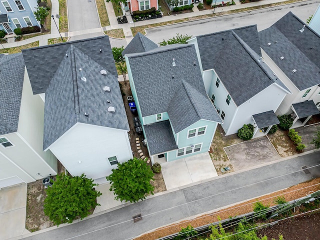 aerial perspective of suburban area