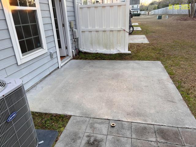 view of patio / terrace featuring central AC