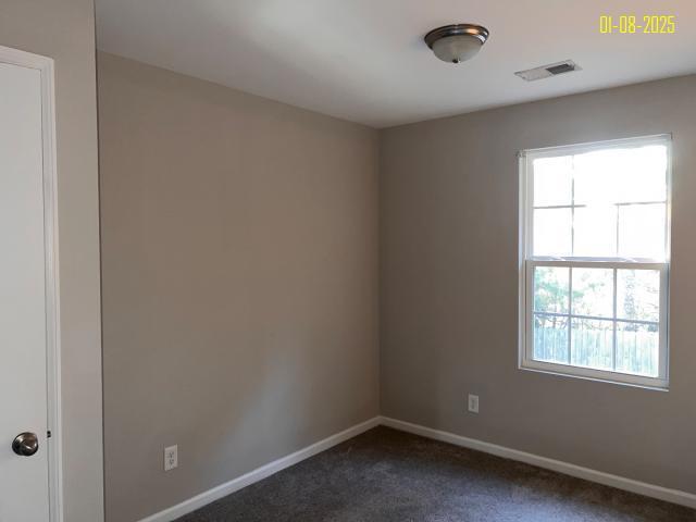 carpeted empty room with a healthy amount of sunlight