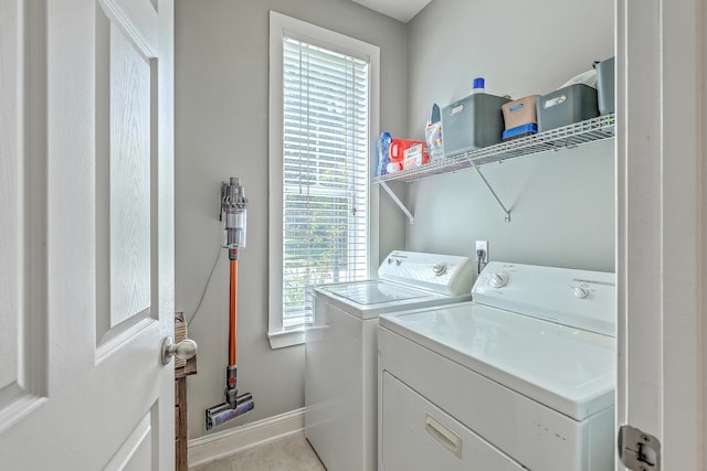 1408 Bimini Dr, Charleston, SC 29414 - laundry area featuring washer and dryer and baseboards