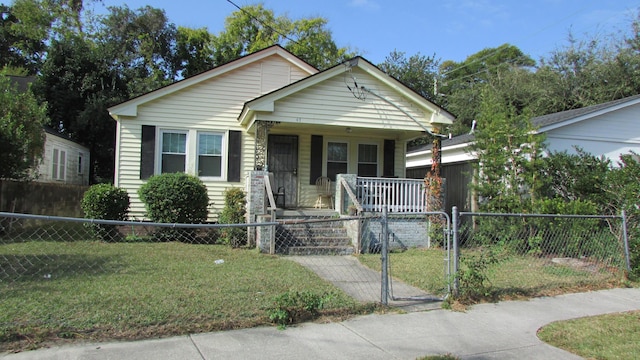 47 Oswego St, Charleston, SC 29403 - bungalow with covered porch and a gate