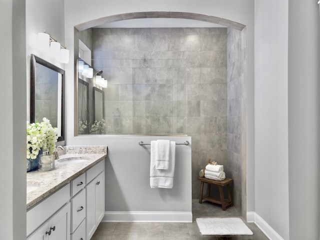 bathroom with vanity