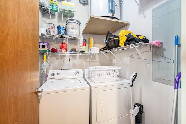 laundry area with laundry area and independent washer and dryer