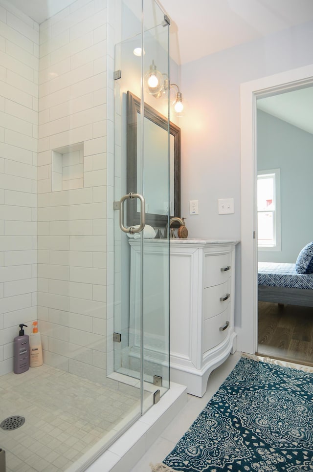 206 Ashley Ave Unit A, B, C, D, E, Charleston, SC 29403 - ensuite bathroom featuring connected bathroom and a stall shower