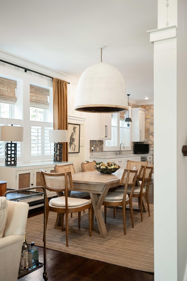1012 Ashley Ave, Charleston, SC 29403 - dining area featuring dark wood finished floors