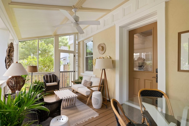1012 Ashley Ave, Charleston, SC 29403 - sunroom featuring hardwood / wood-style floors
