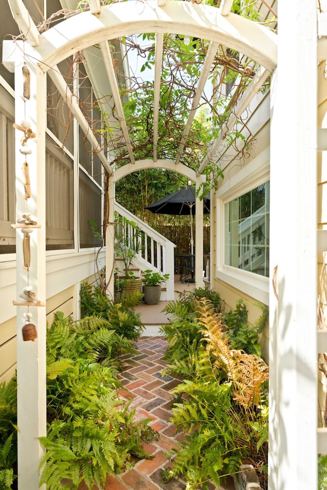 1012 Ashley Ave, Charleston, SC 29403 - exterior space with a pergola and a patio area