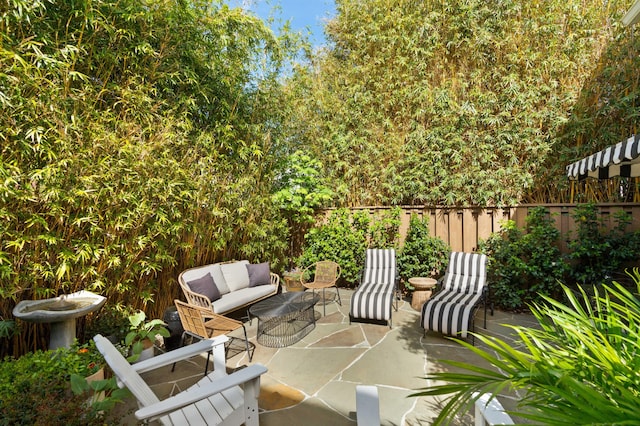1012 Ashley Ave, Charleston, SC 29403 - view of patio with a fenced backyard and an outdoor hangout area