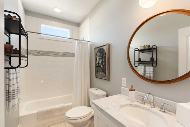 1012 Ashley Ave, Charleston, SC 29403 - bathroom with shower / bath combo, toilet, and vanity