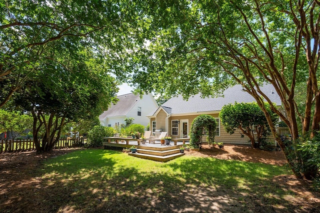 708 Lawton Harbor Dr, Charleston, SC 29412 - rear view of property featuring a fenced backyard and a deck