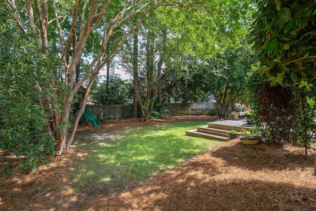 708 Lawton Harbor Dr, Charleston, SC 29412 - fenced backyard featuring a deck