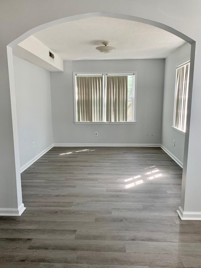 105 S Merriman Rd, Georgetown, SC 29440 - unfurnished room featuring arched walkways and wood finished floors