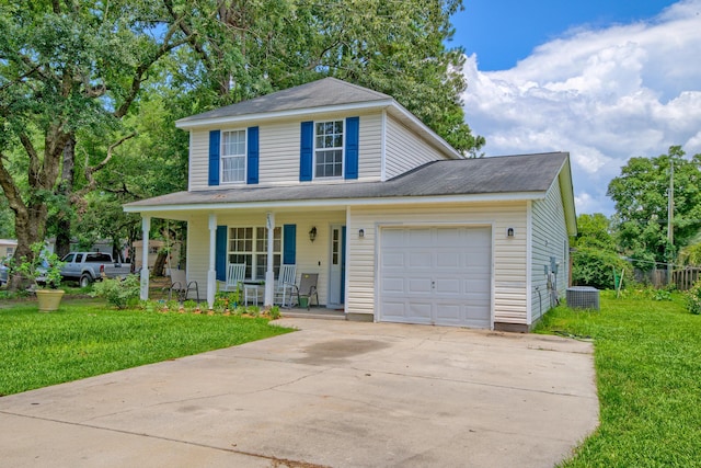 2538 Wayne Scott Ct, Charleston, SC 29414 - view of front of property with covered porch, an attached garage, and driveway