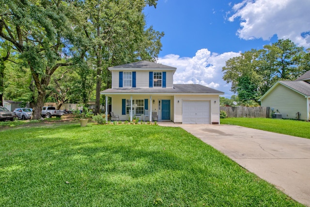 2538 Wayne Scott Ct, Charleston, SC 29414 - traditional-style house featuring covered porch, concrete driveway, and a garage