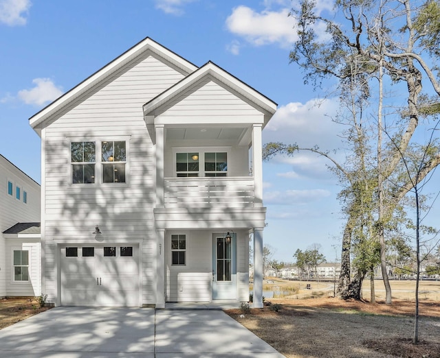 399 Claret Cup Way, Charleston, SC 29414 - view of front of home with an attached garage, a porch, and driveway