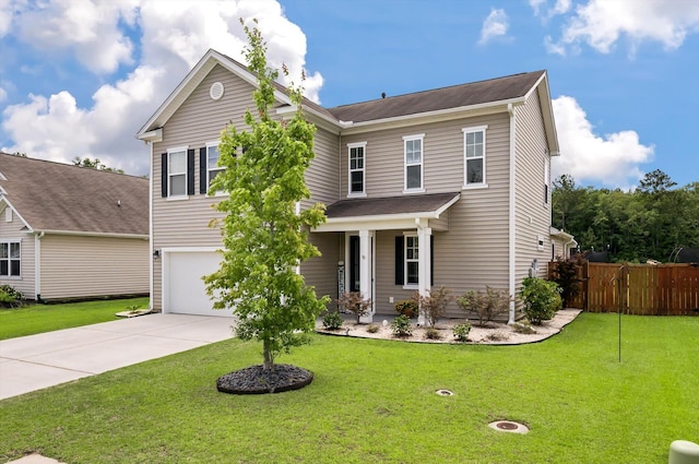 111 Nolin Rd, Moncks Corner, SC 29461 - view of front of house with a garage, concrete driveway, and covered porch