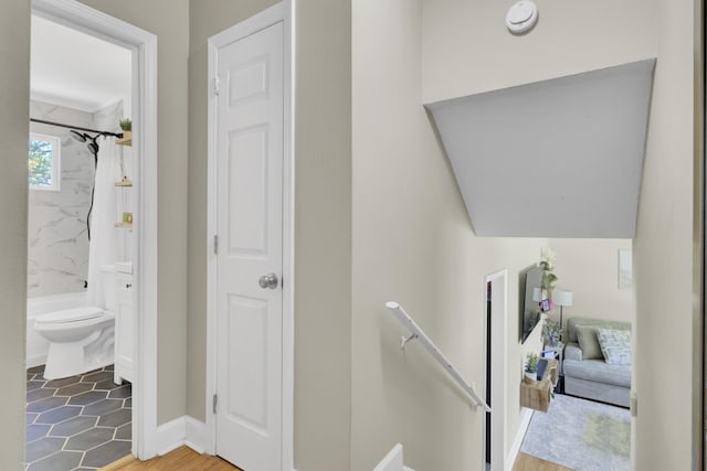 3428 Plaza Ln, North Charleston, SC 29420 - stairway featuring baseboards