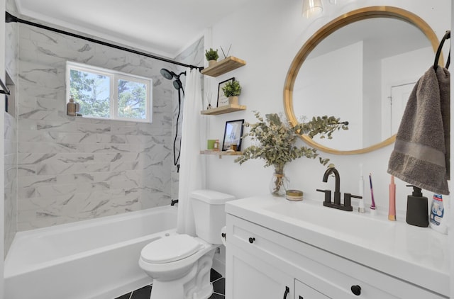 3428 Plaza Ln, North Charleston, SC 29420 - full bath featuring vanity, shower / tub combo, and toilet