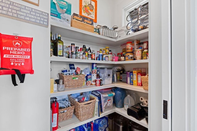 view of pantry