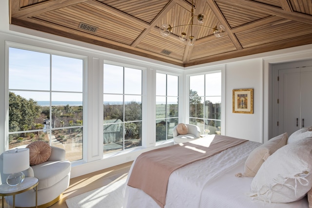 bedroom featuring multiple windows