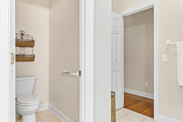 1096 Dunham Rd, Orangeburg, SC 29118 - bathroom featuring tile patterned flooring, toilet, and baseboards