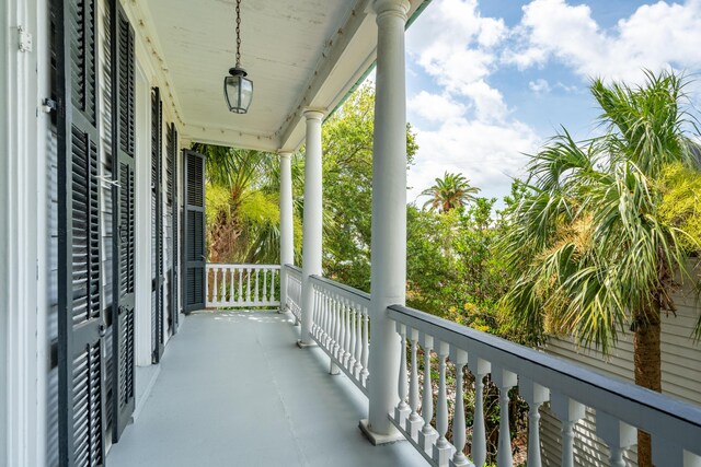 view of balcony