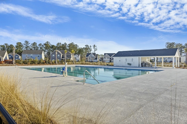 310 Silent Bluff Dr, Summerville, SC 29486 - view of pool featuring a patio and a residential view