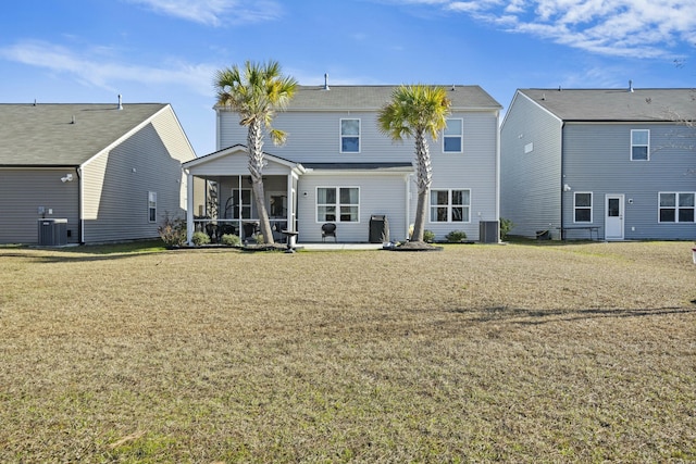 310 Silent Bluff Dr, Summerville, SC 29486 - back of house featuring a lawn and cooling unit