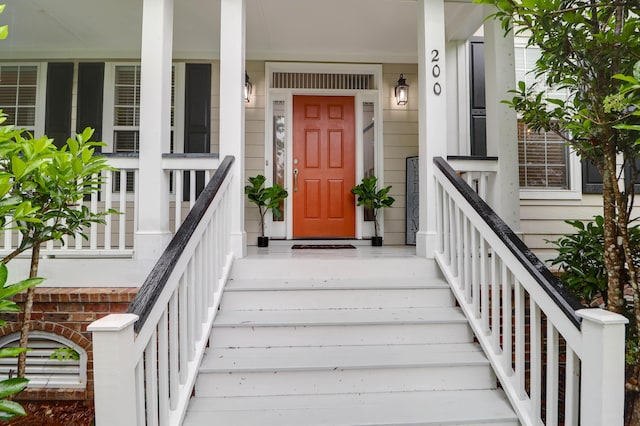 200 Oak Point Landing Dr, Mount Pleasant, SC 29464 - view of exterior entry featuring a porch