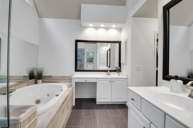 200 Oak Point Landing Dr, Mount Pleasant, SC 29464 - full bath featuring two vanities and a jetted tub