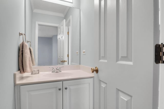 200 Oak Point Landing Dr, Mount Pleasant, SC 29464 - bathroom featuring vanity and ornamental molding