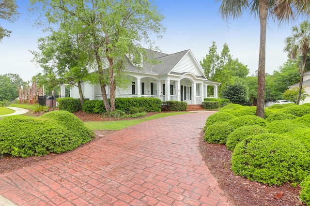 200 Oak Point Landing Dr, Mount Pleasant, SC 29464 - view of front of home with a porch and a shingled roof