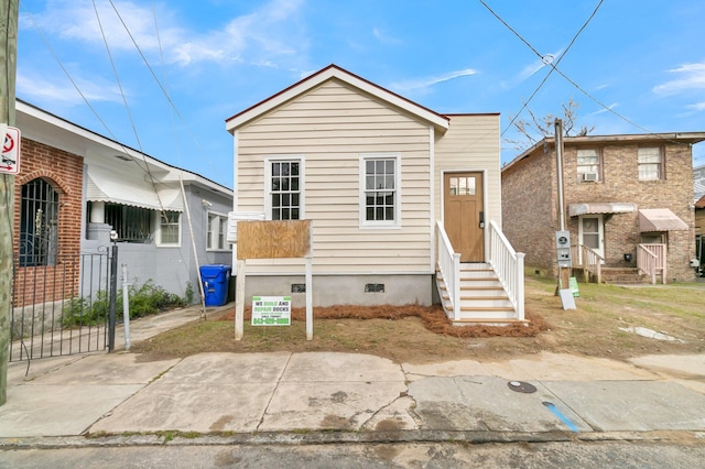 view of bungalow-style home