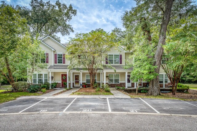 view of front of property with a porch