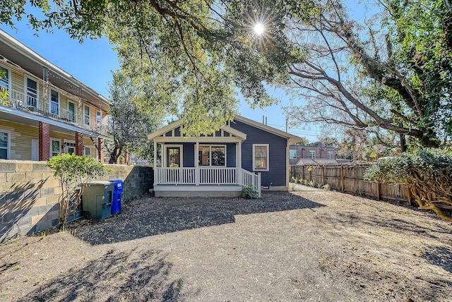 view of rear view of property