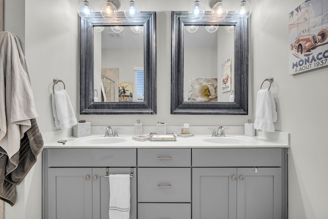 bathroom with vanity