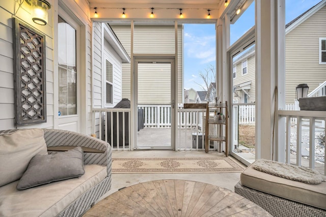 view of sunroom / solarium