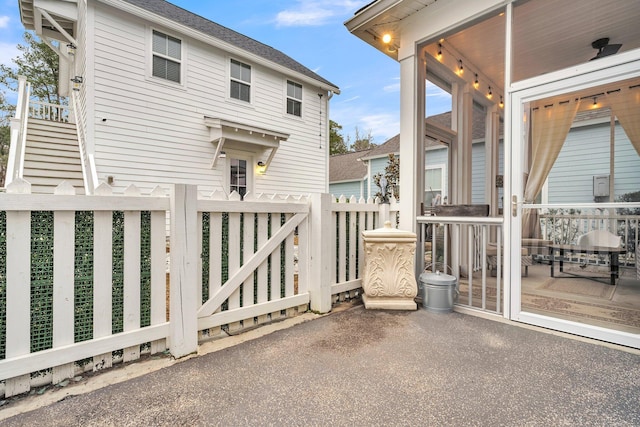 view of rear view of property