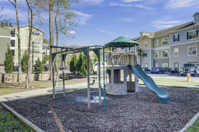 view of jungle gym