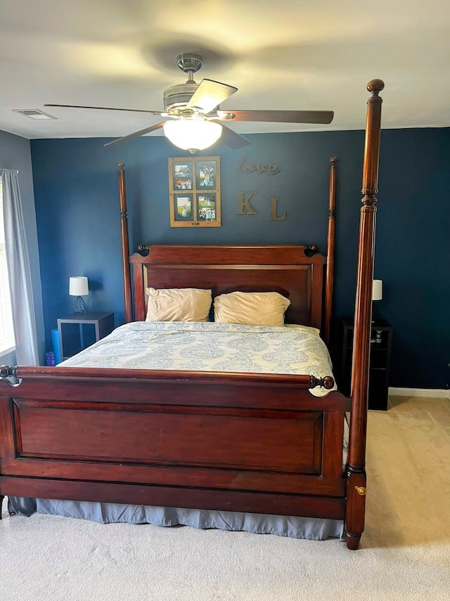 1418 Whispering Oak Trl, Mount Pleasant, SC 29466 - carpeted bedroom with a ceiling fan