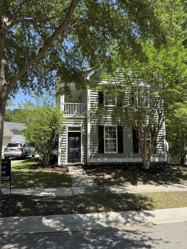 1418 Whispering Oak Trl, Mount Pleasant, SC 29466 - view of front of house with a balcony