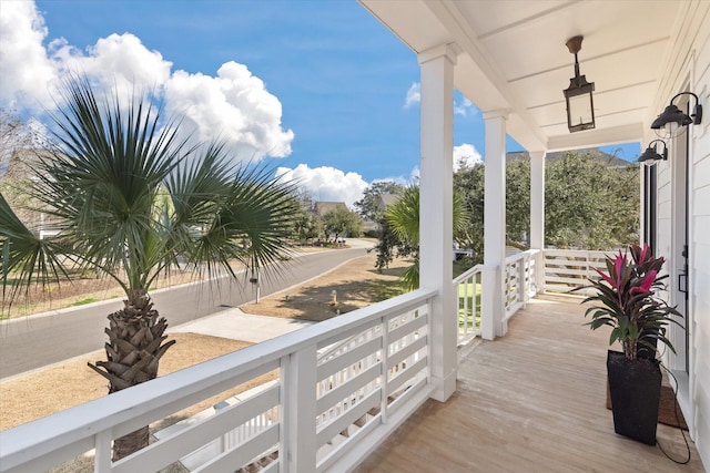 balcony with covered porch